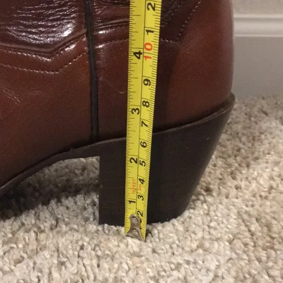 Dan Post Western Cowboy Boots Cognac 7