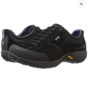 DANSKO Womens Black Suede Leather Paisley Waterproof Vibram Outdoor Hiking Shoes