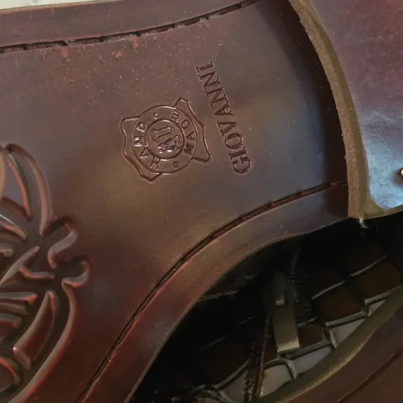 Deb Brown Crocodile Pattern Men's Boots