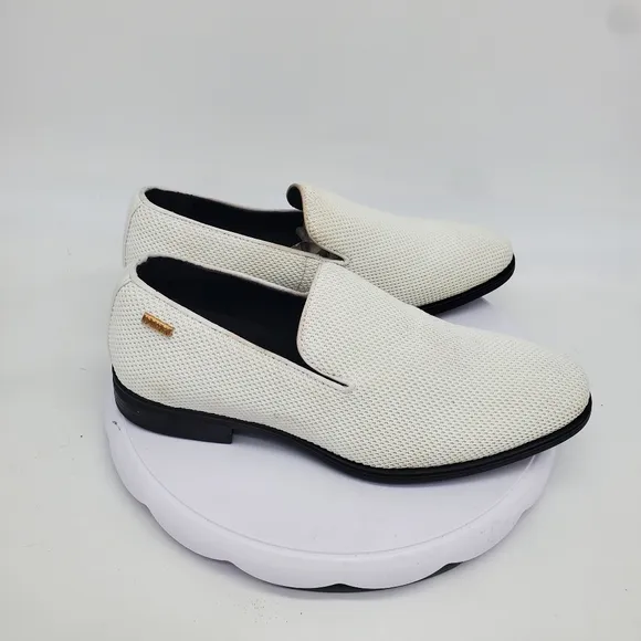 Dirk Dress Shoes Men 8 Tuxedo Slip-On Loafer Casual Oxford White
