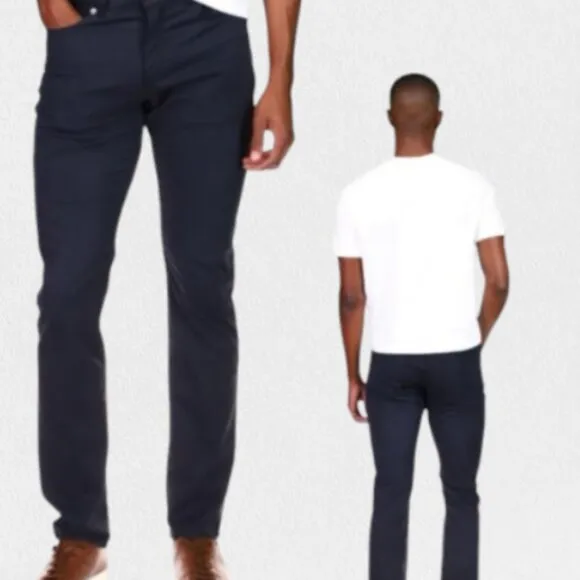 DL1961 Avery Relaxed Straight Jeans Men's Navy Twill NWT Sz 48X30