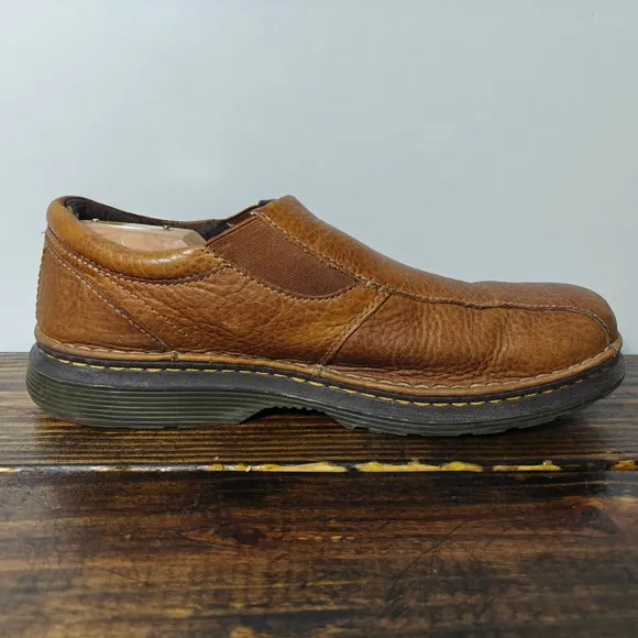 Doc Martins KEVIN Men's Slip On Casual Shoes Brown Leather Size 13M