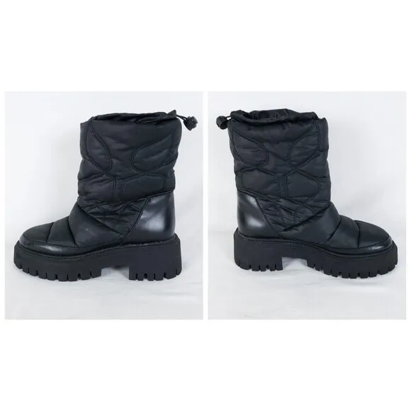 Dorothee Schumacher Boots Padded Perfection Womens 40 (US10) Black Puffer Winter