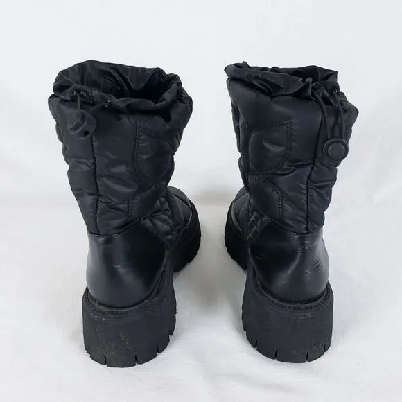 Dorothee Schumacher Boots Padded Perfection Womens 40 (US10) Black Puffer Winter