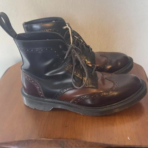 Dr Martens Antony 3 Tone Brogue Boot Made in England size 10