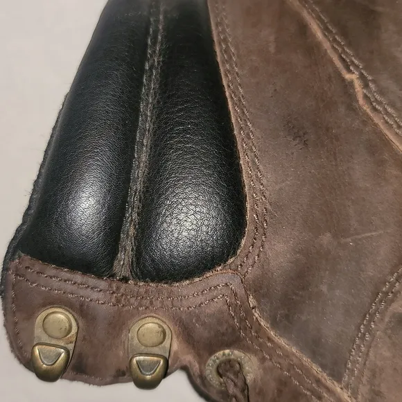 Dr. Martens boots Burnham Industrial brown 100% leather rubber soles