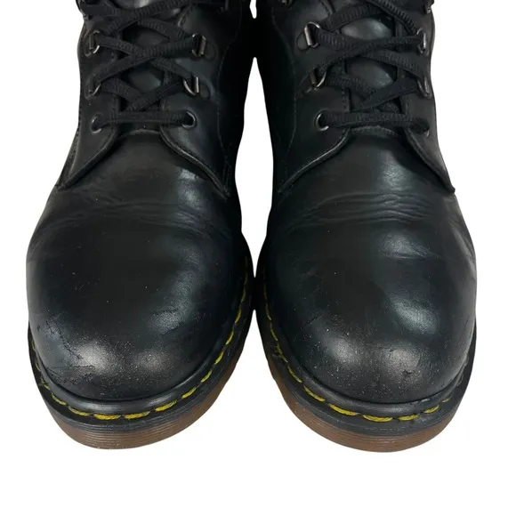 Dr. Martens Boots Mens UK12 US13 Black Leather 7735 Work Combat Moto