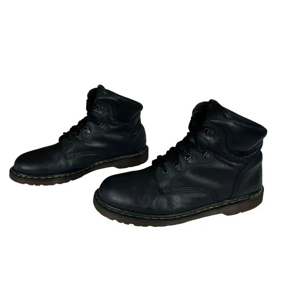 Dr. Martens Boots Mens UK12 US13 Black Leather 7735 Work Combat Moto