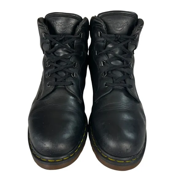 Dr. Martens Boots Mens UK12 US13 Black Leather 7735 Work Combat Moto