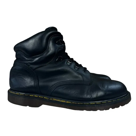 Dr. Martens Boots Mens UK12 US13 Black Leather 7735 Work Combat Moto