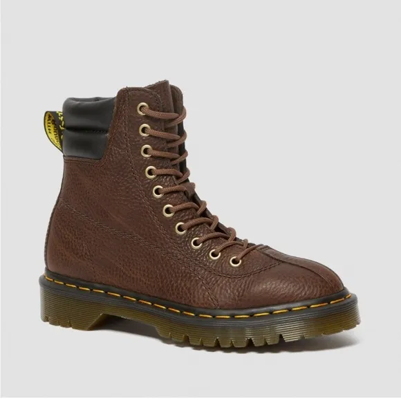 Dr Martens Santo Padded Collar Brown Leather Boot