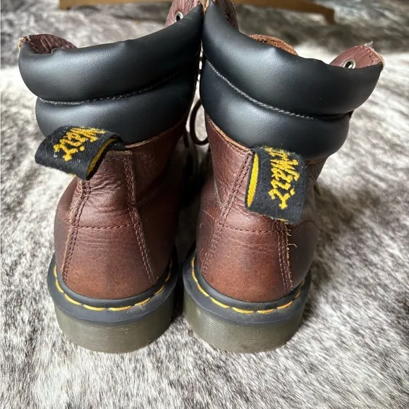 Dr Martens Santo Padded Collar Brown Leather Boot