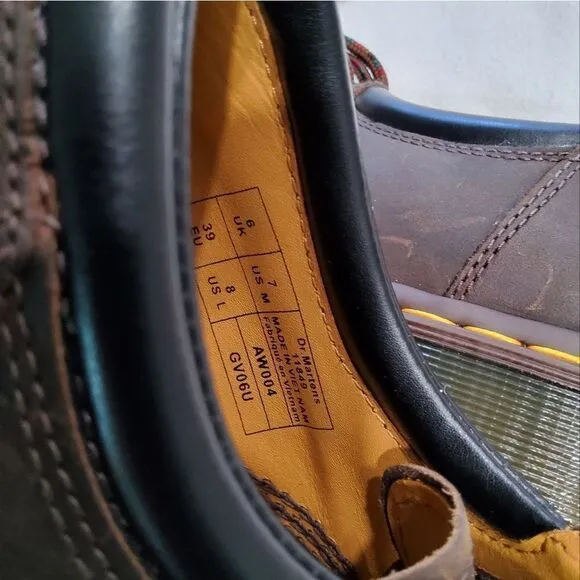 Dr.Martens Crazy Horse Leather Casual Shoes Size L-8 M-7