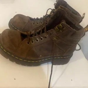 Dr Martens Work Boots  Brown Leather men Sz 9