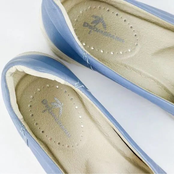 Dromedaris Blue Slip-On Leather Shoes wedge Vanessa US 6.5 - 7