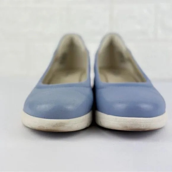 Dromedaris Blue Slip-On Leather Shoes wedge Vanessa US 6.5 - 7