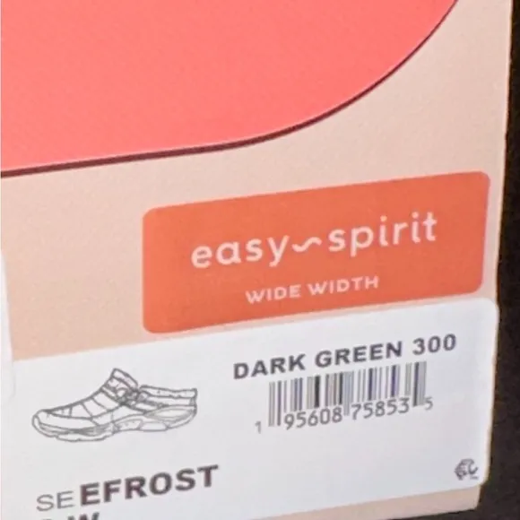 Easy Spirit Womens Efrost Slip On Shoes Dark Green Size 8W Hard to Find Color