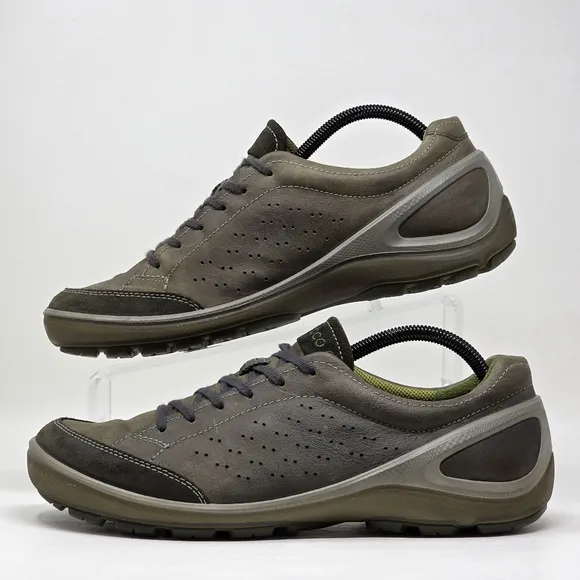 ECCO Biom Grip II Men Size 8.5 US 42 EUR Outdoor Active Wear Shoes Olive Leather