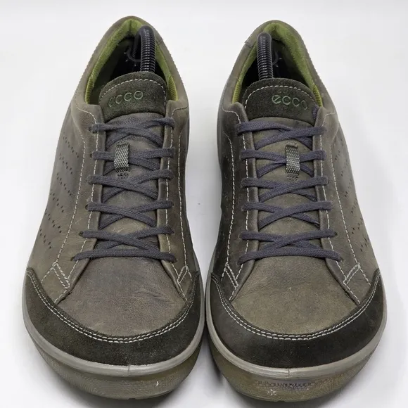 ECCO Biom Grip II Men Size 8.5 US 42 EUR Outdoor Active Wear Shoes Olive Leather