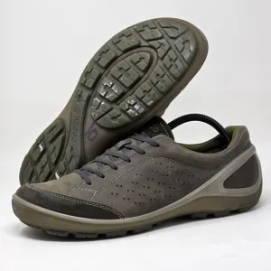 ECCO Biom Grip II Men Size 8.5 US 42 EUR Outdoor Active Wear Shoes Olive Leather