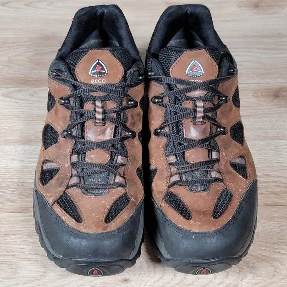 Ecco Receptor Hiking Shoes Mens Size 12 12.5 US Brown Black Gore-Tex Outdoor