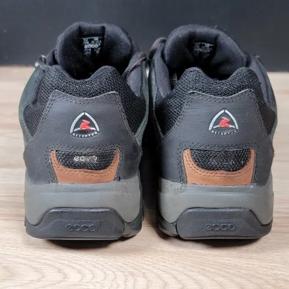 Ecco Receptor Hiking Shoes Mens Size 12 12.5 US Brown Black Gore-Tex Outdoor