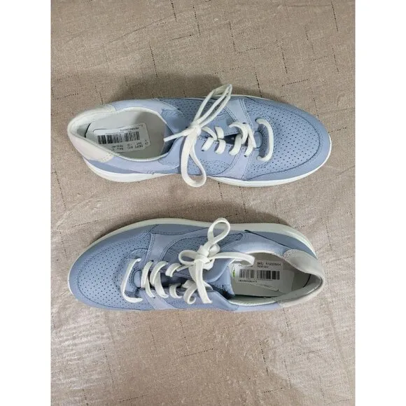 Ecco Women's Size 41 - 10 Sneakers Dusty Blue Leather Soft 7 Runner 283