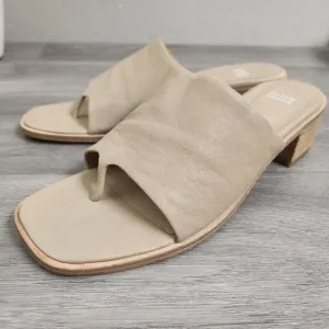 EILEEN FISHER Cream Slip-on Sandals Shoes Size 10 Vero Cuoio Airy Leather Nude