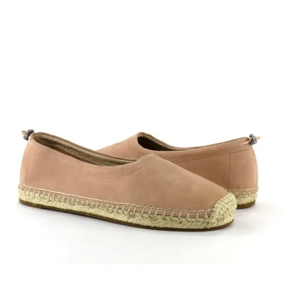 Eileen Fisher Nude Beige Bali Leather Flat Slip-on Size 7