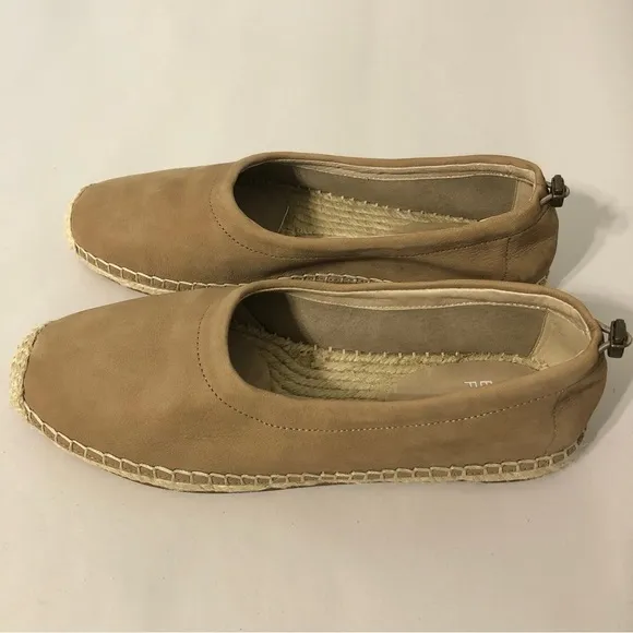 Eileen Fisher Nude Beige Bali Leather Flat Slip-on Size 7