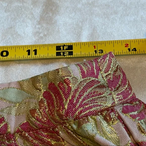 Endless Rose Women’s High End Floral Gold Threaded Skirt SZ S