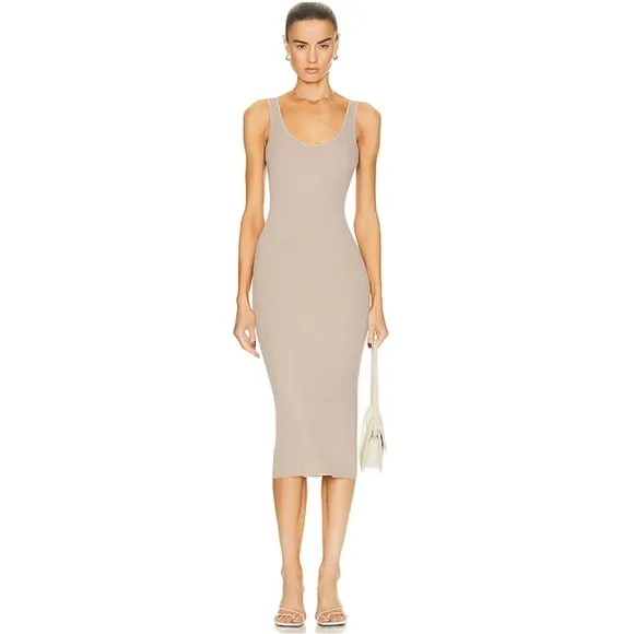 Enza Costa Ribbed Midi Tank‎ Dress