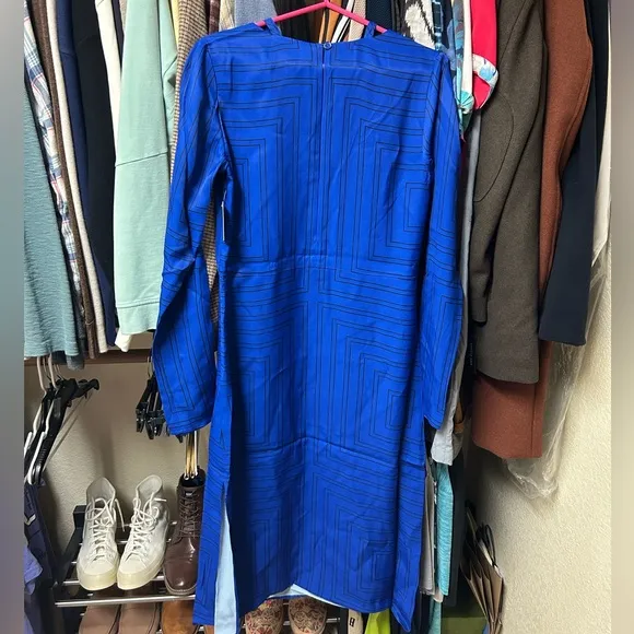 Equipment Vera long sleeve midi dress
