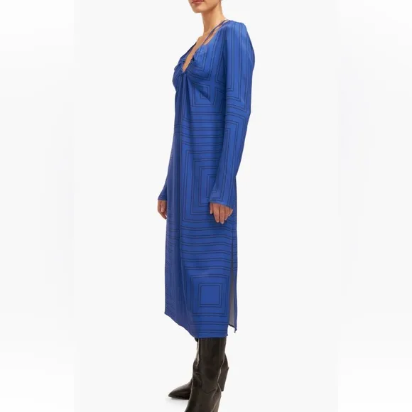 Equipment Vera long sleeve midi dress