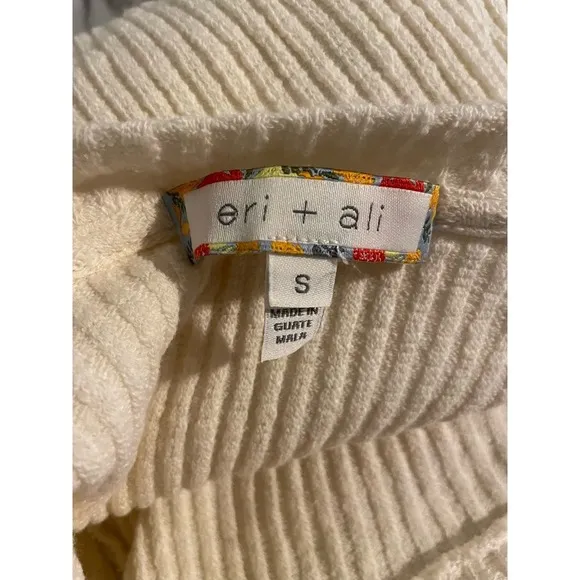 Eri   Ali Anthropologie Malla Fringe Hem Split Back Sweater