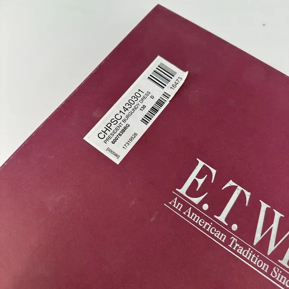 ET Wright Dress Boots Mens 13 D Burgundy Chelsea Side Zip Italy Made Dust Bags