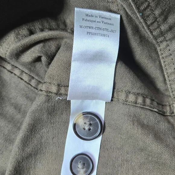 Everlane The Chore Jacket Barn Coat Mens Large L Green Work Wear Pockets