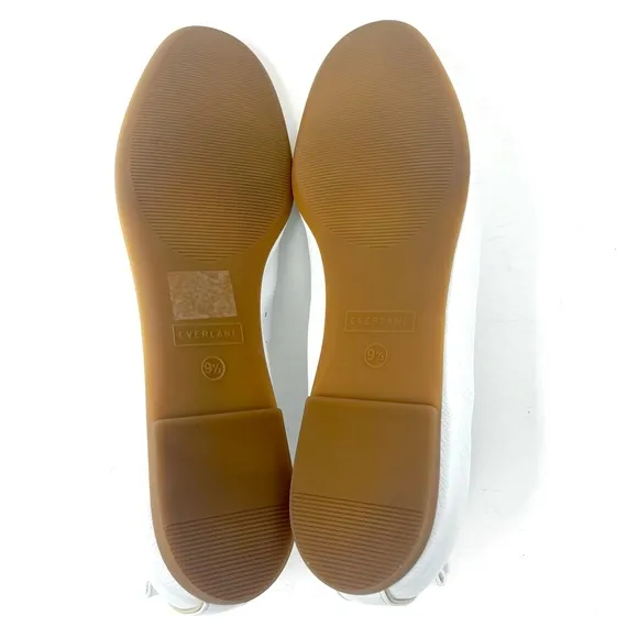 EVERLANE white leather slip on shoes, NIB, NWOT, size 9.5, made in Italy