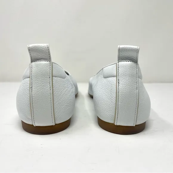 EVERLANE white leather slip on shoes, NIB, NWOT, size 9.5, made in Italy