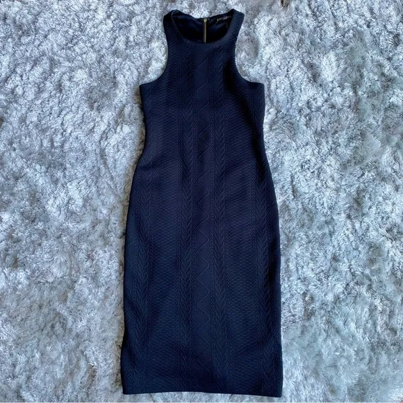 Express Black Racerback Midi Dress Size 2 NWT