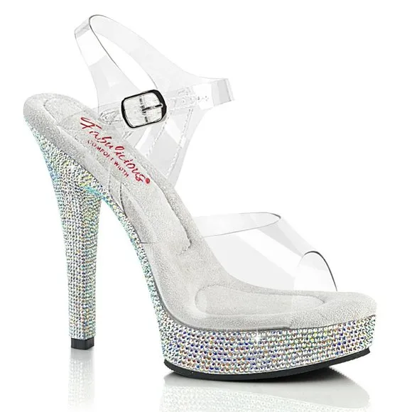 Fabulicious by Pleaser Majesty 508DM 5&quot; Heel, 7/8&quot; Platform Ankle Strap Sandal