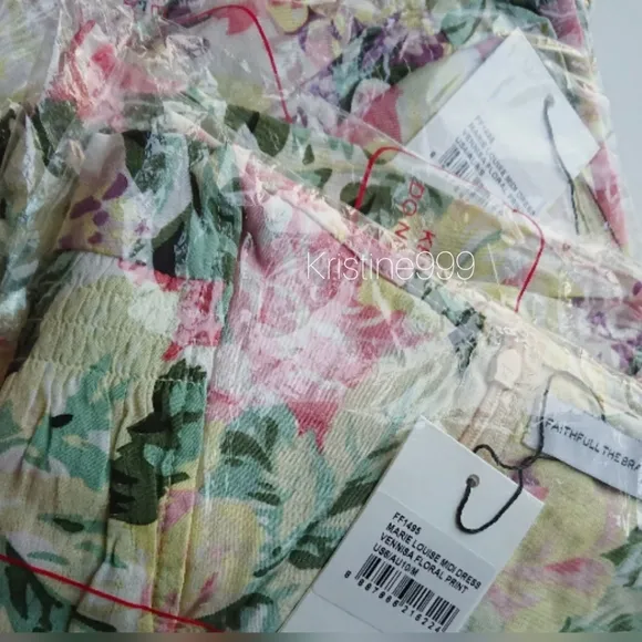 Faithfull the Brand Marie Louise Midi Dress in Vennisa Floral