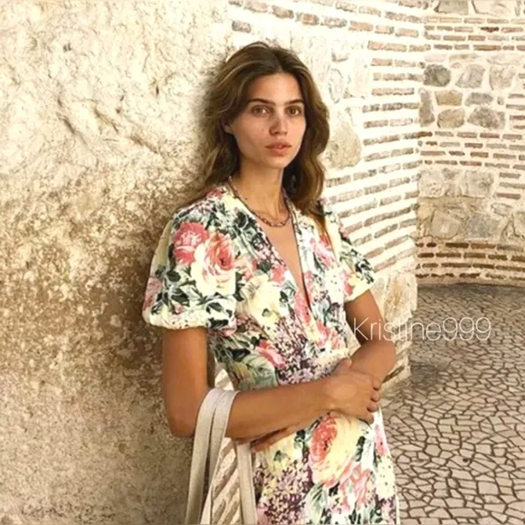 Faithfull the Brand Marie Louise Midi Dress in Vennisa Floral