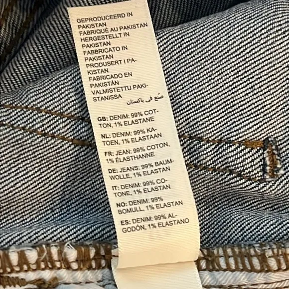 FATFACE Chesham Light Wash Vintage Blue Girlfriend Jeans Size UK 12R US 8R