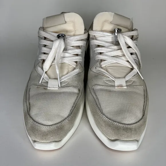 Fear of god essentials lace up casual shoes sneakers men size 42 US 9 beige