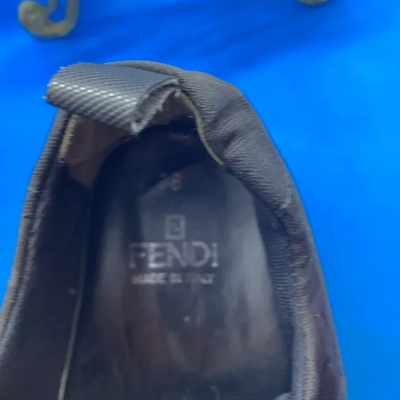 Fendi black Velcro  sneakers Sz 36 EU/5 -6-US