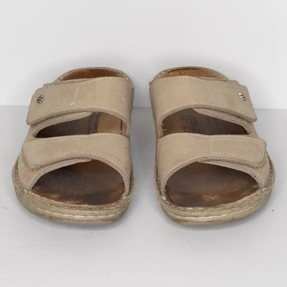 Finn Comfort Women's Slides Jamaika Minimalist Casual Nubuck Leather Tan 36 6 AR