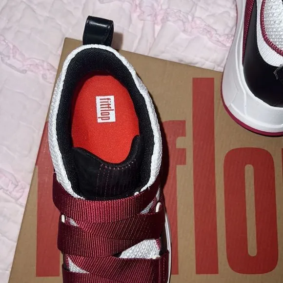 Fitflop sneakers fuschia/cream/black 9