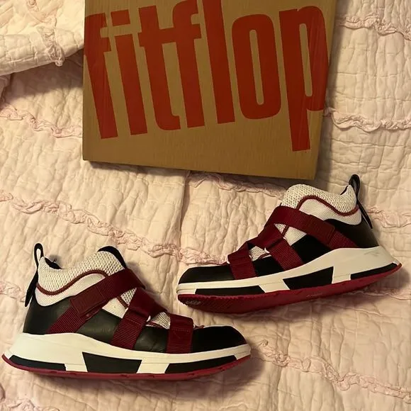 Fitflop sneakers fuschia/cream/black 9