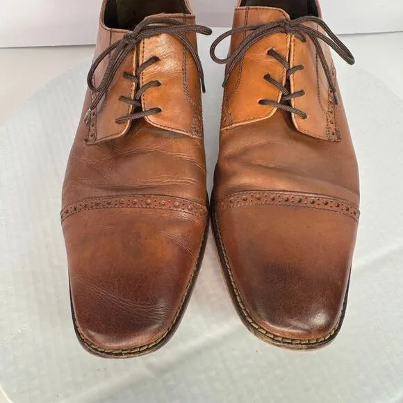 Florsheim 14140-257 Wingtip Brown Leather Oxford Dress Shoes Sz 12D Wedding Work